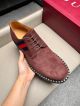 Gucci Man Brown Calfskin Business Leather Shoes 042893 (7)_th.jpg